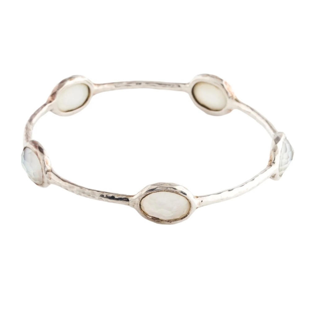 Ippolita Mother of Pearl & Quartz Doublet 5-Stone Bangle